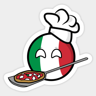 Polandball - Italy making pizza Sticker